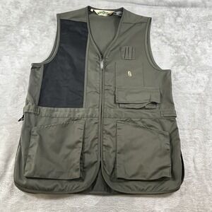 USA-Made Bob Allen Hunting Shooting Vest Mens Large Multi Pocket Field Pouch